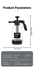 2L High-Pressure Foam Sprayer – Hand Pump Car Wash & Home Cleaning Bottle
