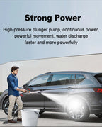 EAFC 60Bar Cordless Electric Car Wash Gun – High-Pressure Foam Spray Cleaner