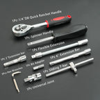 46-Piece Auto Repair Ratchet Wrench & Socket Tool Set – Vehicle Maintenance Kit