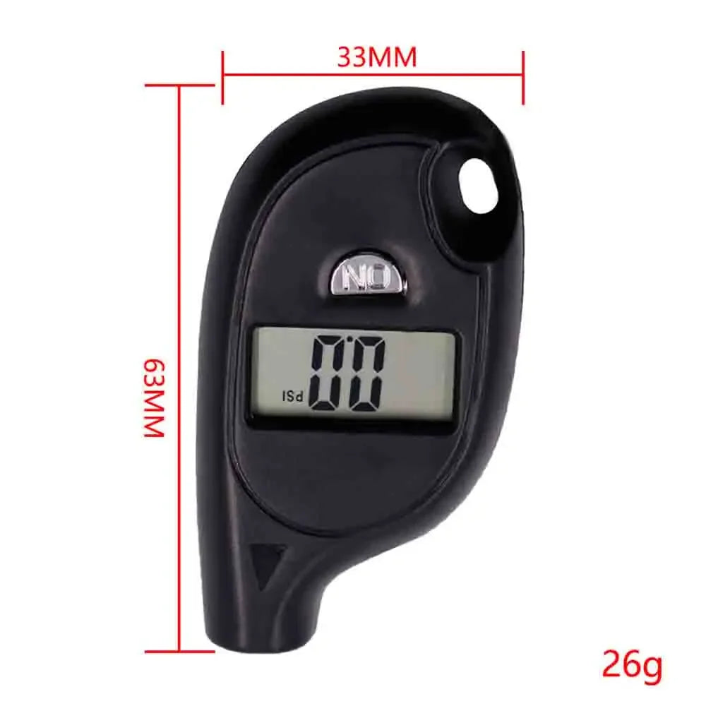 Tire Gauge – LCD Air Pressure Tester for Car & Motorcycle