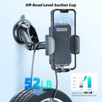 2025 Car Phone Holder – Suction Cup & Air Vent Mount for iPhone, Samsung