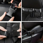 Large Multi-Grid Car Seat Back Organizer – Black Hanging Storage Bag