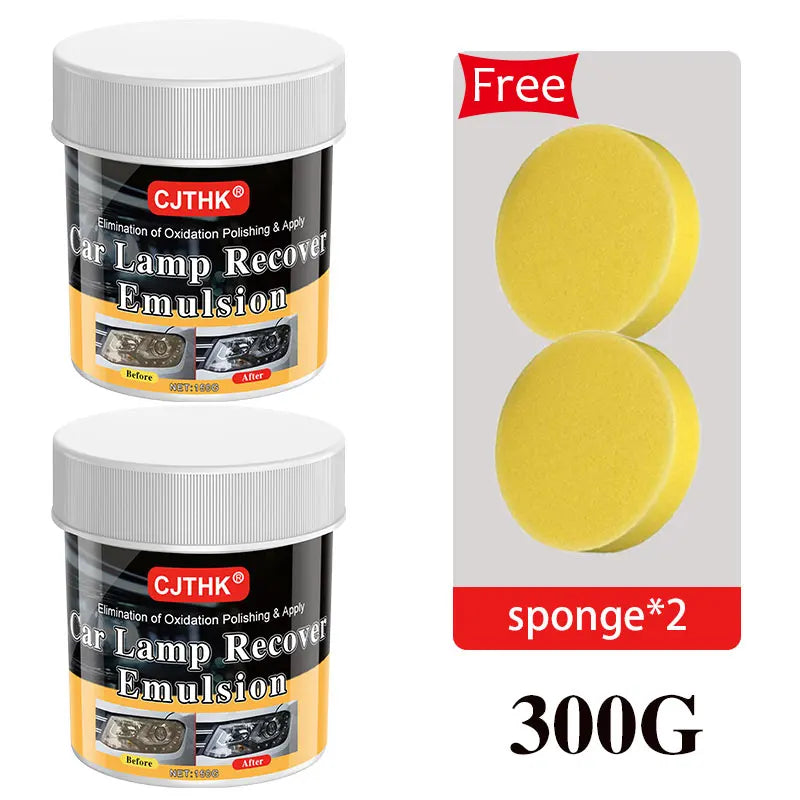 Car Headlight Restoration Kit – Scratch Remover & Polishing Paste