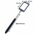 360° Telescoping Inspection Mirror – LED Light Mechanic Tool for Car Repairs