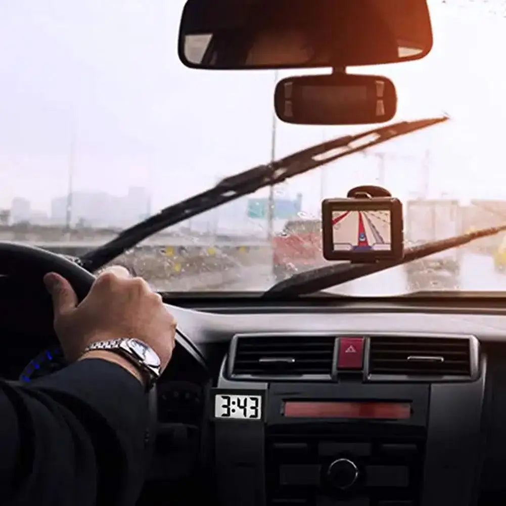 Mini Digital Clock Decorative Large Screen Car Clock