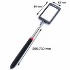 Car 360° Inspection Mirror – Telescopic Mechanic Tool with LED Light