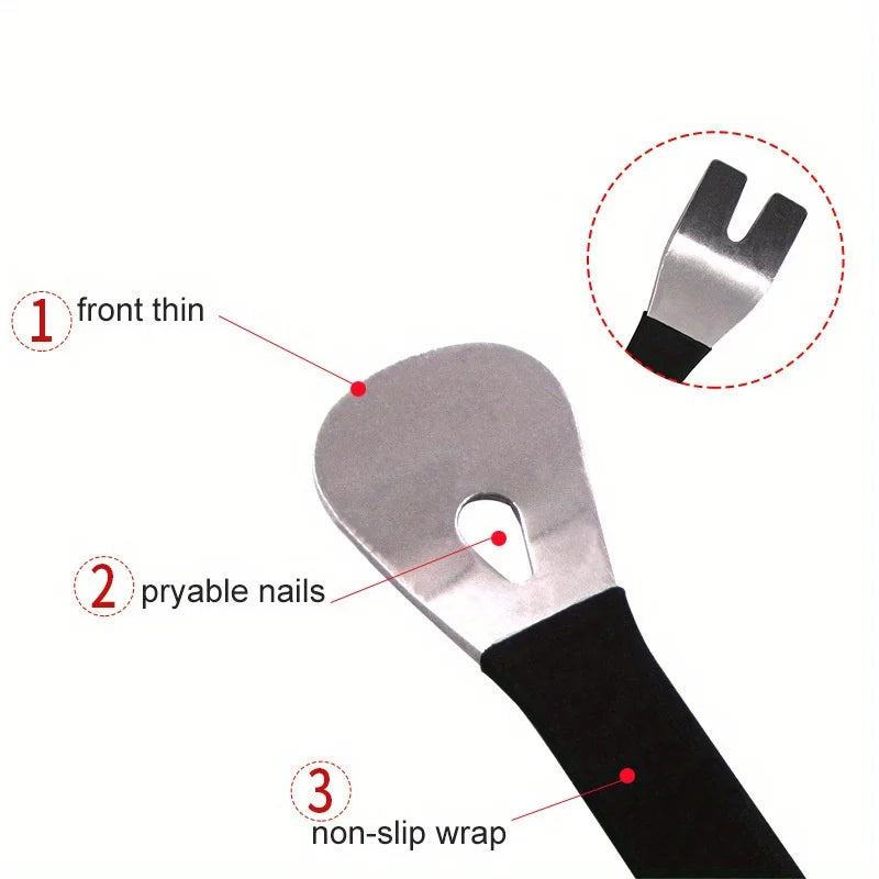 Car Audio & Interior Disassembly Tool – Stainless Steel Pry Bar for Panels