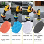 Electric Drill Brush Cleaning Kit – Multi-Purpose Scrubber Set for Car, Kitchen & Bathroom