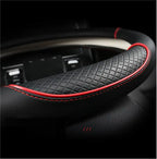 Universal Leather Steering Wheel Cover – Anti-Slip & All-Season Fit