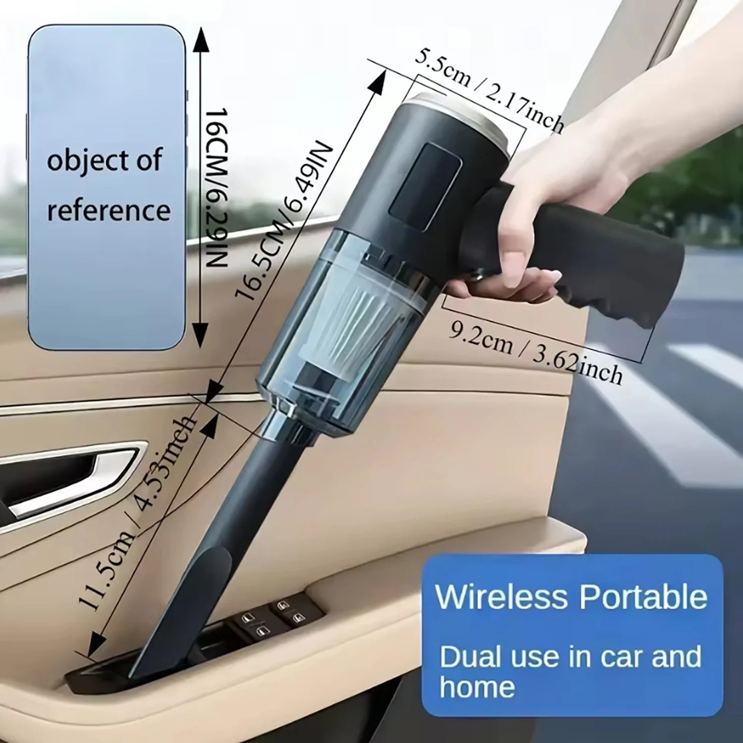 High-Power Cordless Car Vacuum – Cleaner for Office & Home