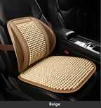 Wood Bead Car Seat Cushion – Summer Cooling & Breathable, All-Season Comfort