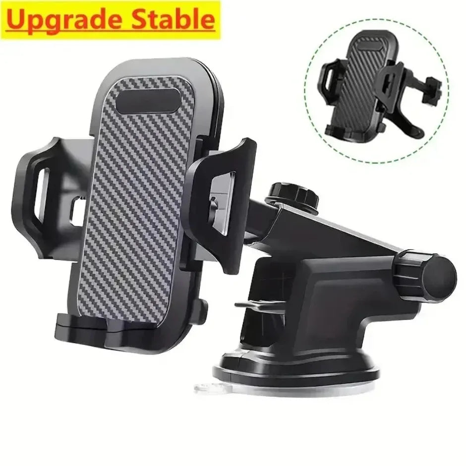 2025 Car Phone Holder – Suction Cup & Air Vent Mount for iPhone, Samsung