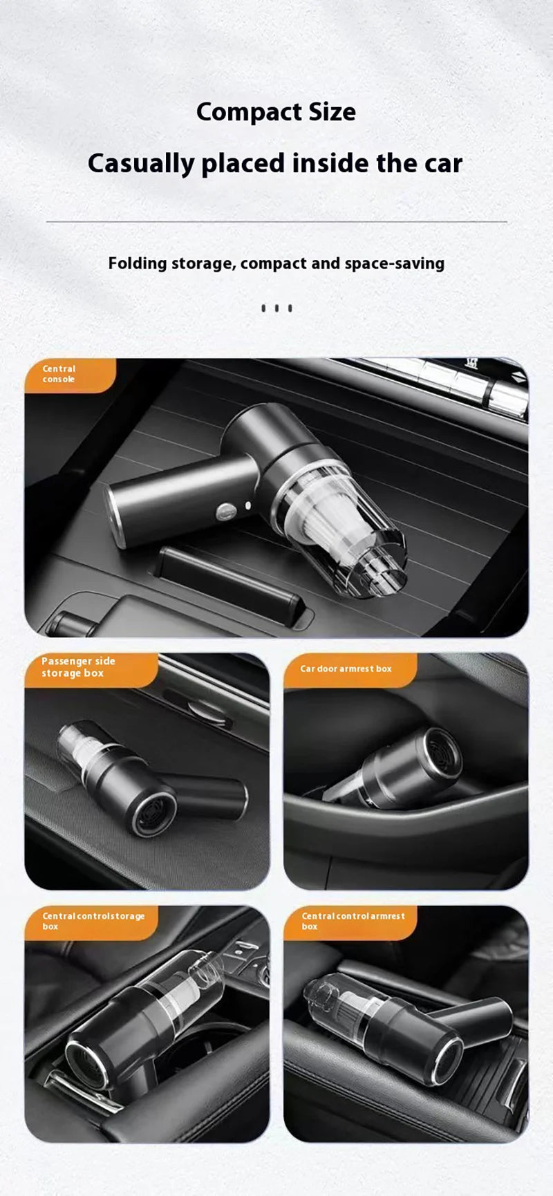 High-Power Cordless Car Vacuum – Cleaner for Office & Home