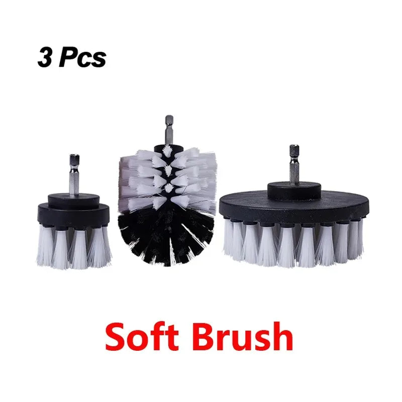 Electric Drill Brush Cleaning Kit – Multi-Purpose Scrubber Set for Car, Kitchen & Bathroom