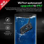 EJEAS V6 Pro Moto Intercom – Wireless Helmet Walkie Talkie Headset