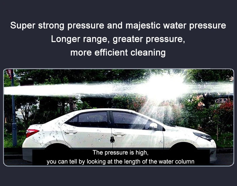 EAFC 60Bar Cordless Electric Car Wash Gun – High-Pressure Foam Spray Cleaner