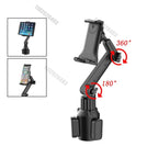 360° Adjustable Tablet & Smartphone Car Mount – Cup Holder Triangular Base
