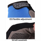 Unisex Half-Finger Cycling & Gym Gloves – Breathable Anti-Slip Sport Gloves
