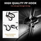 Car Storage Net Bag – Elastic Organizer & Pet Barrier Between Seats