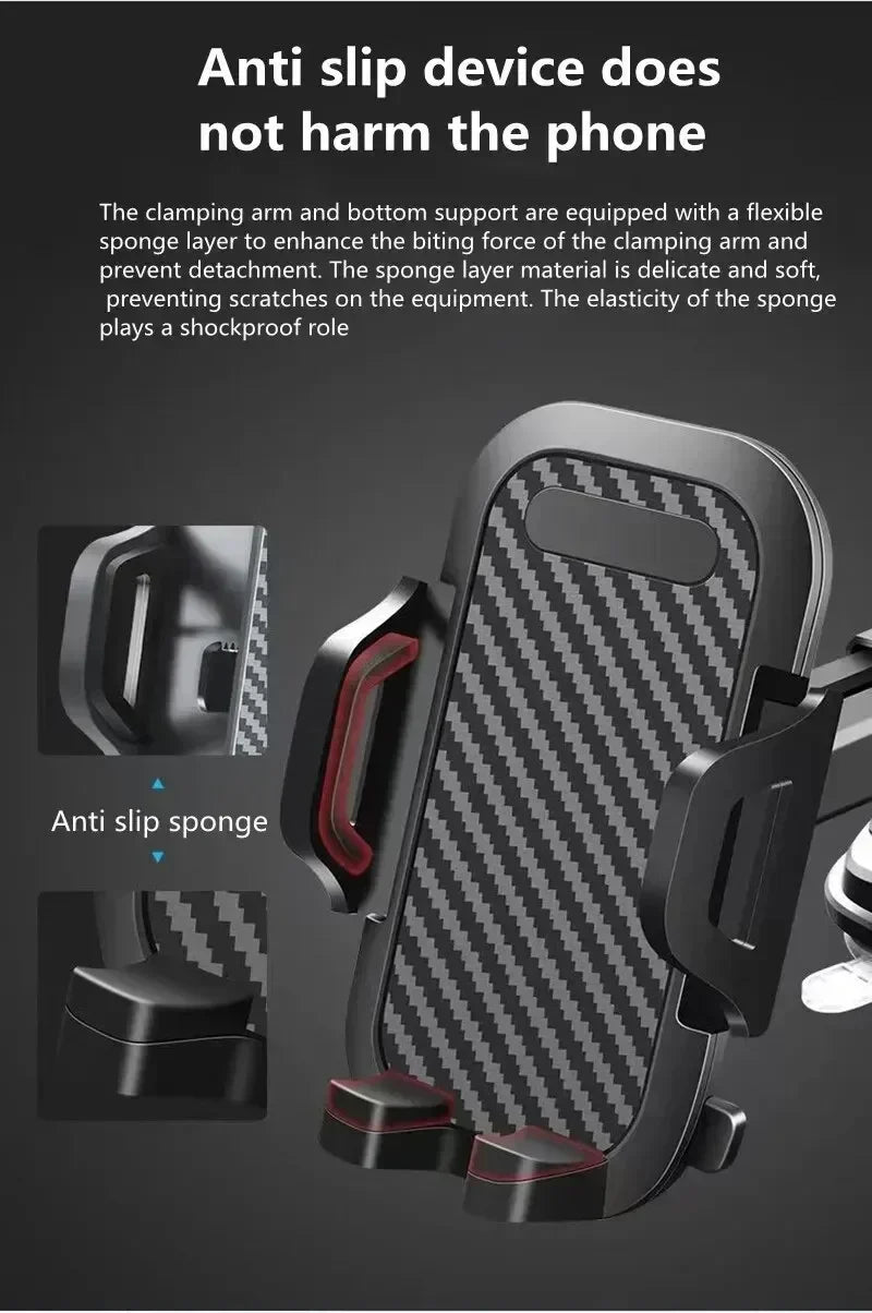 2025 Car Phone Holder – Suction Cup & Air Vent Mount for iPhone, Samsung