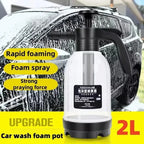2L High-Pressure Foam Sprayer – Hand Pump Car Wash & Home Cleaning Bottle