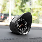 Luminous Quartz Carbon Fiber Car Clock – Mini Dashboard Waterproof Watch