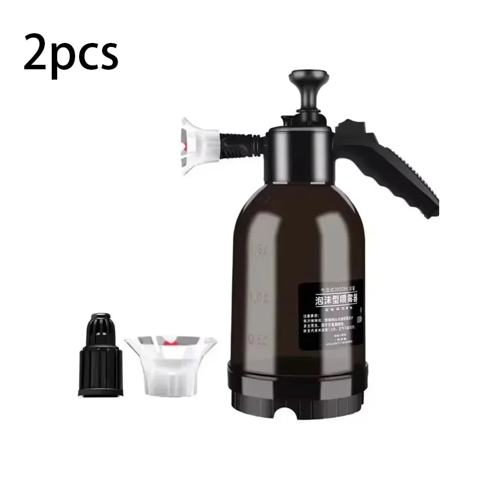 2L High-Pressure Foam Sprayer – Hand Pump Car Wash & Home Cleaning Bottle