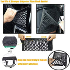 Car Storage Net Bag – Elastic Organizer & Pet Barrier Between Seats