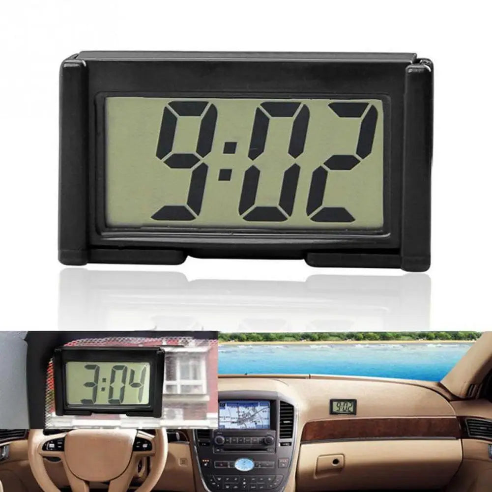 Mini Digital Clock Decorative Large Screen Car Clock