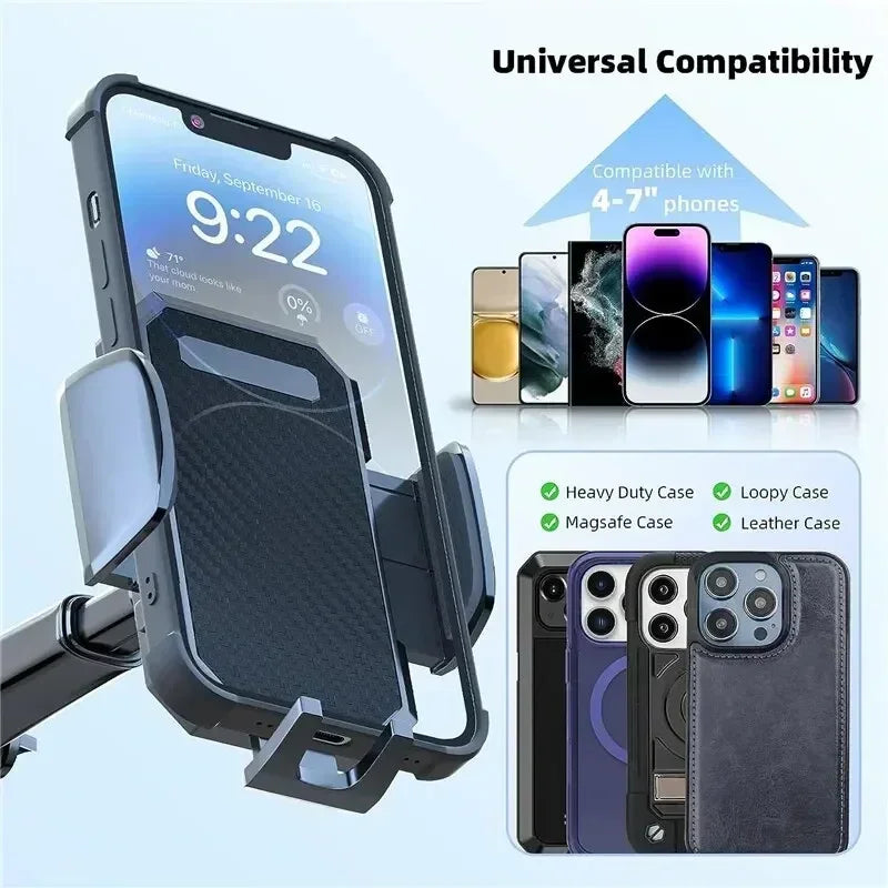 2025 Car Phone Holder – Suction Cup & Air Vent Mount for iPhone, Samsung