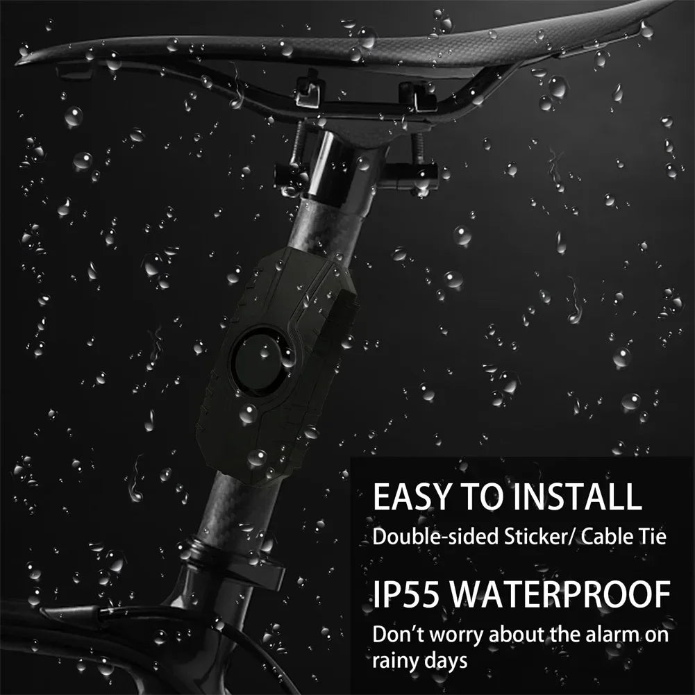 Wireless Bicycle & Motorcycle Vibration Alarm – USB Rechargeable