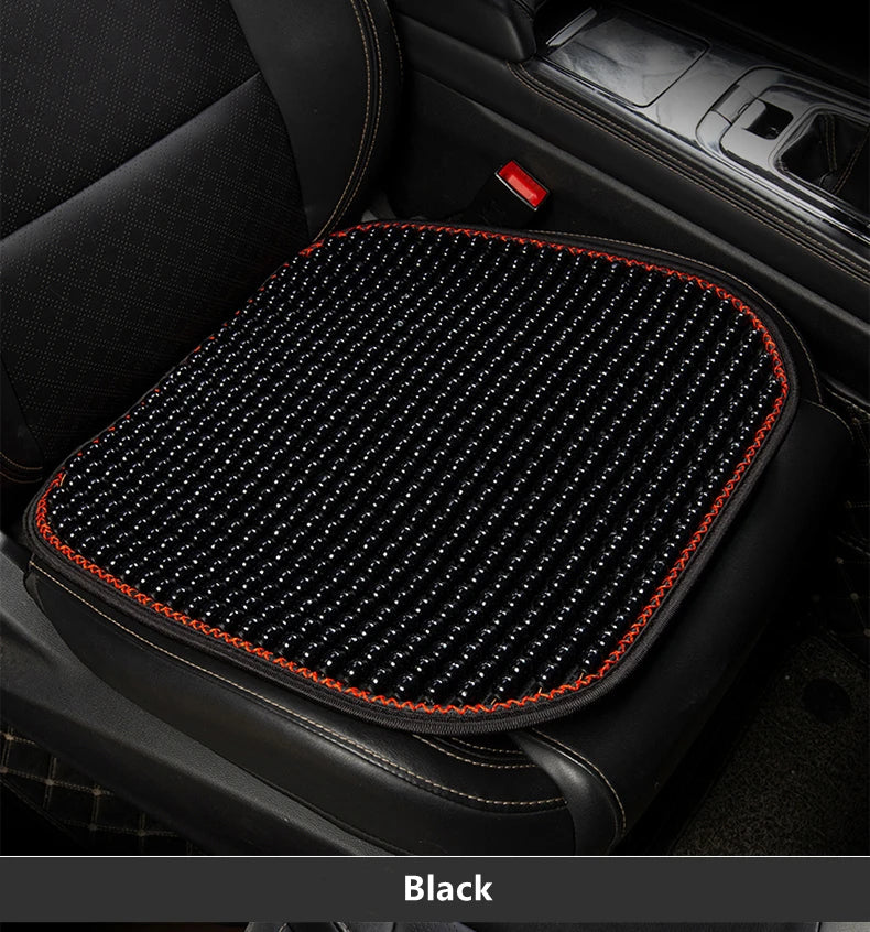 Wood Bead Car Seat Cushion – Summer Cooling & Breathable, All-Season Comfort
