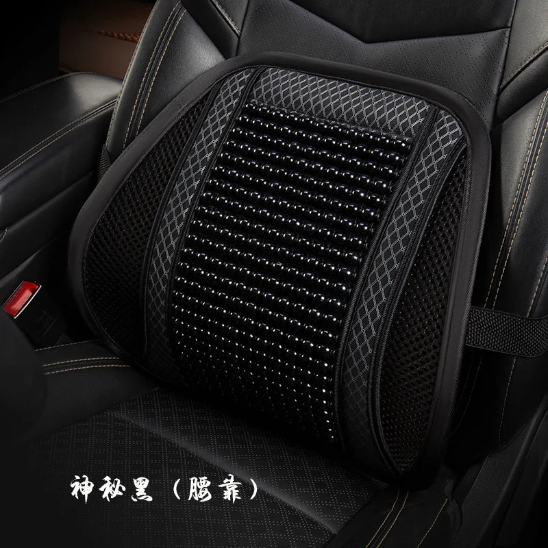 Wood Bead Car Seat Cushion – Summer Cooling & Breathable, All-Season Comfort
