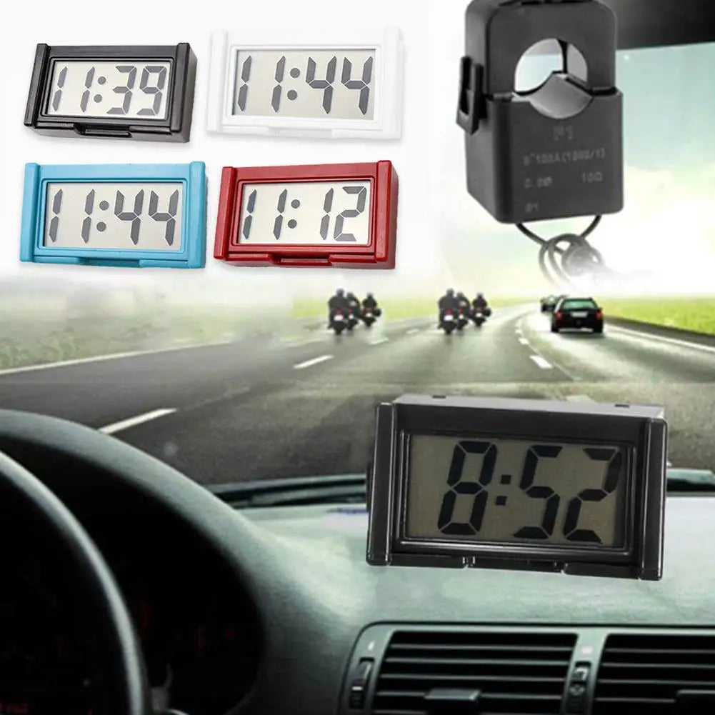 Mini Digital Clock Decorative Large Screen Car Clock