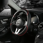 Universal Leather Steering Wheel Cover – Anti-Slip & All-Season Fit