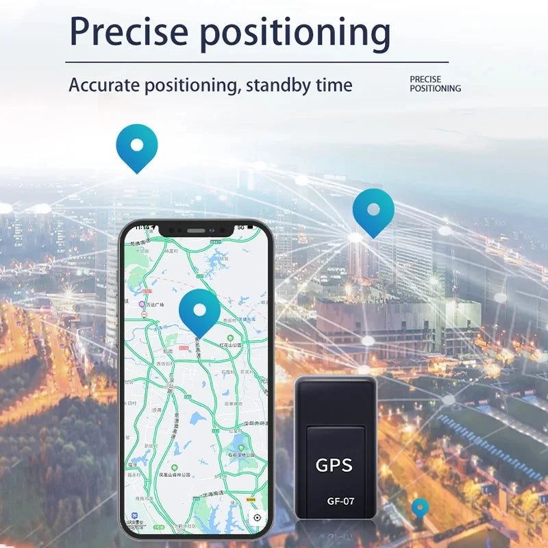 GF07 Mini Magnetic GPS Tracker – Real-Time Vehicle & Pet Locator with App
