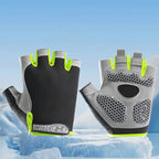 Unisex Half-Finger Cycling & Gym Gloves – Breathable Anti-Slip Sport Gloves