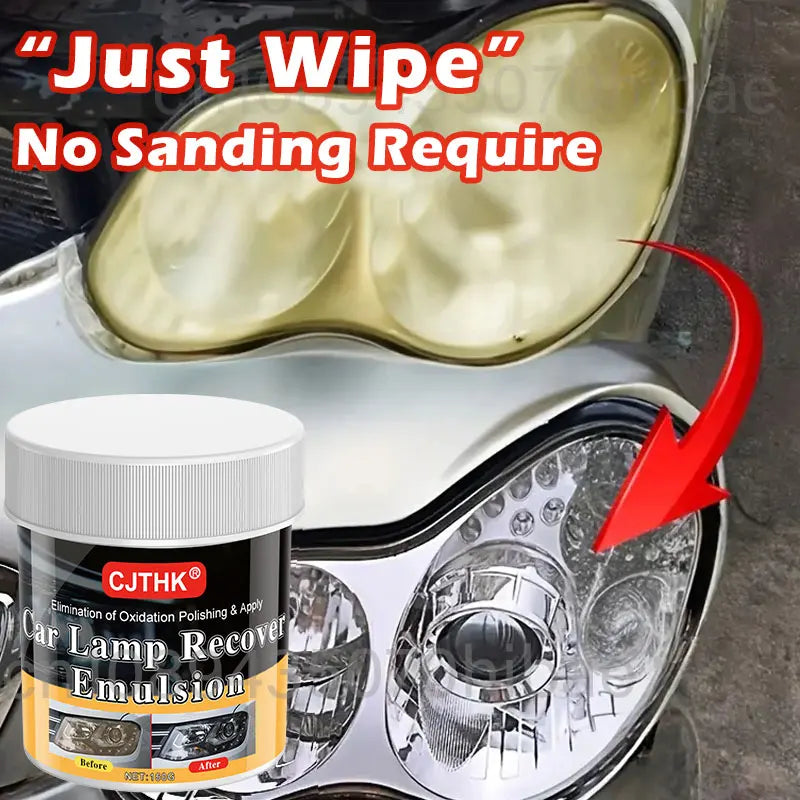 Car Headlight Restoration Kit – Scratch Remover & Polishing Paste