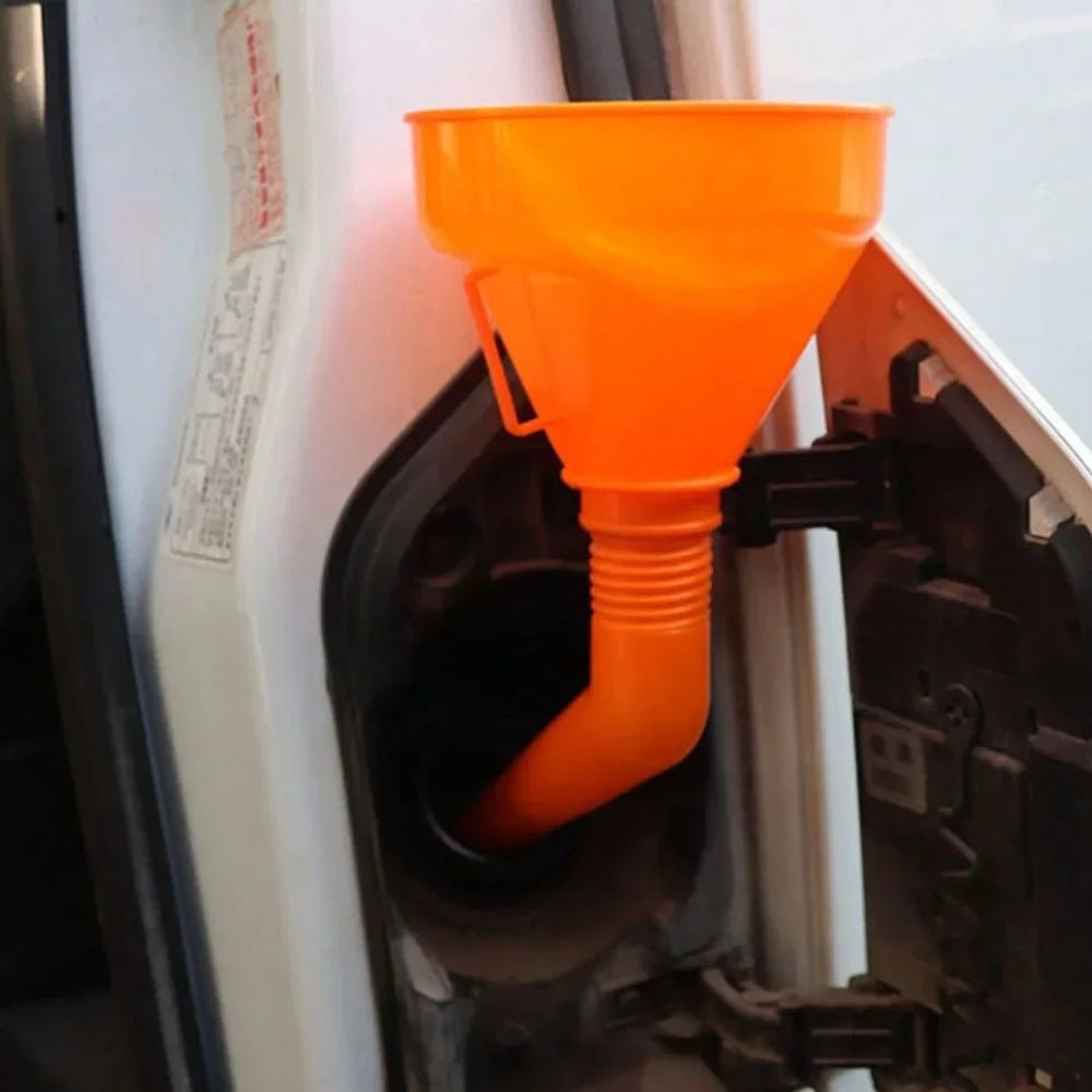Motorcycle & Car Fuel Funnel – Filtered Long-Spout Oil and Gas Filling Tool