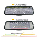 9.66” AHD 1080P Car Rear View Mirror – Full Screen Monitor with Auto Brightness
