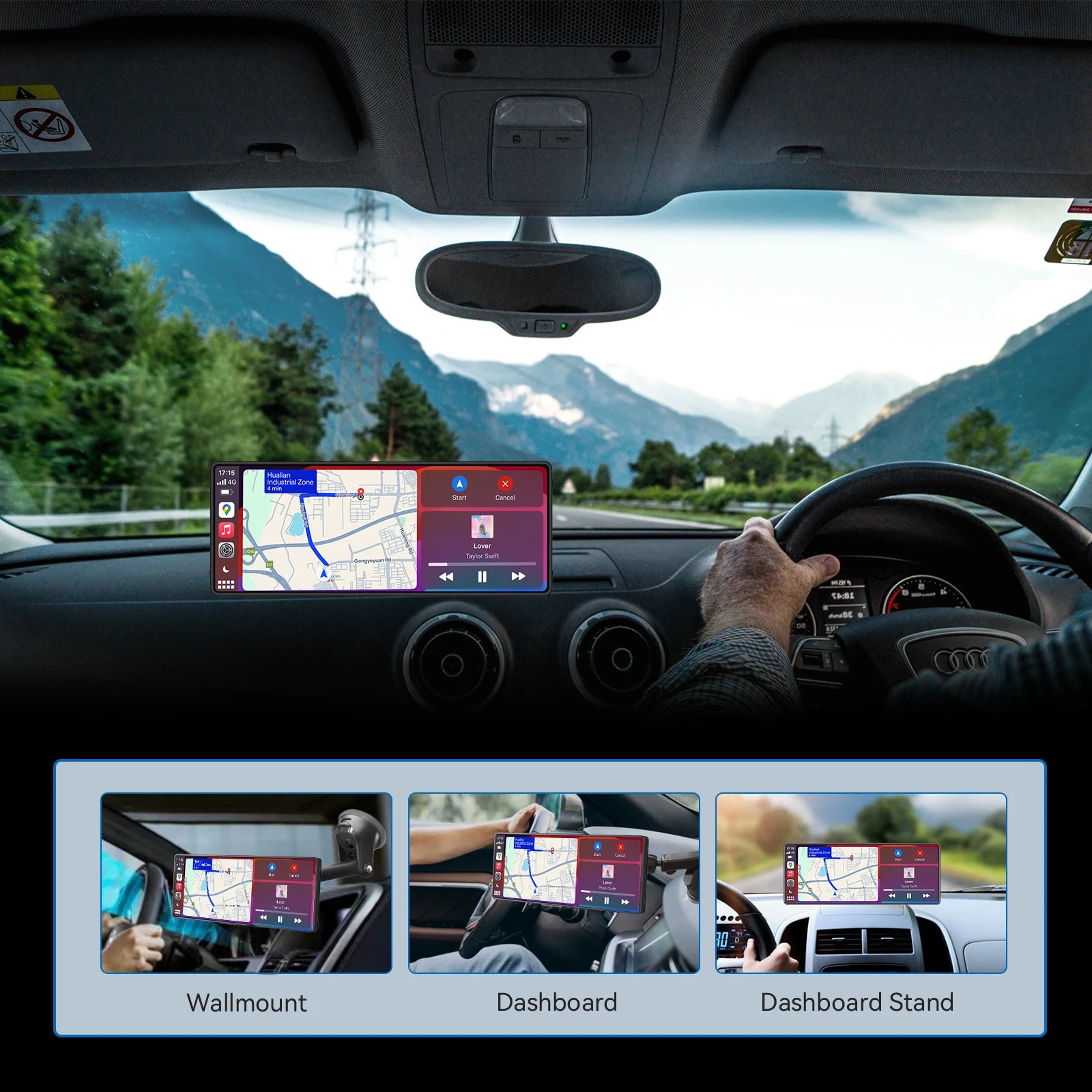 10.26” Car Radio & Video Player – WIFI Screen for Apple & Android Devices