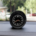 Luminous Quartz Carbon Fiber Car Clock – Mini Dashboard Waterproof Watch