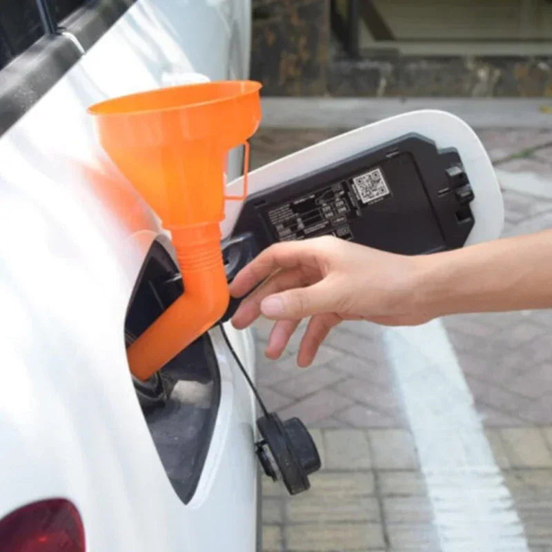 Motorcycle & Car Fuel Funnel – Filtered Long-Spout Oil and Gas Filling Tool