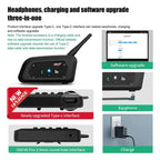 EJEAS V6 Pro Moto Intercom – Wireless Helmet Walkie Talkie Headset