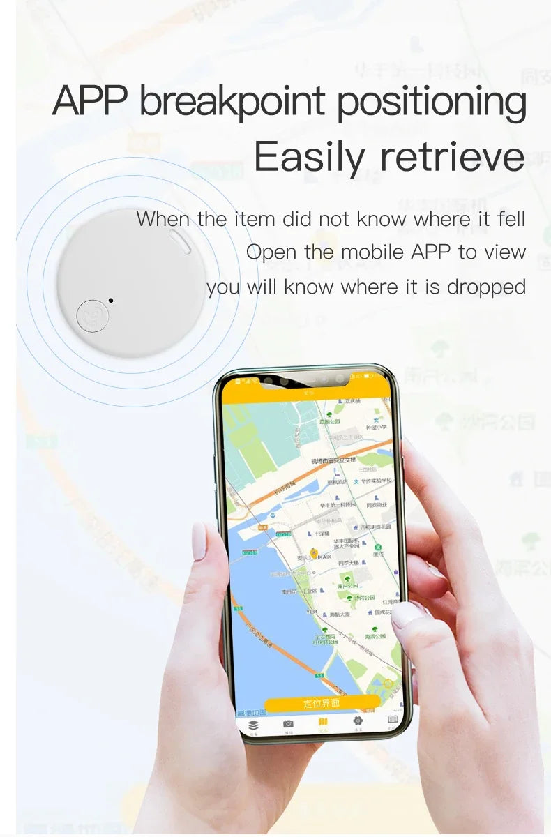 Portable GPS Locator – Smart Bluetooth Tracker for Phone, Bags