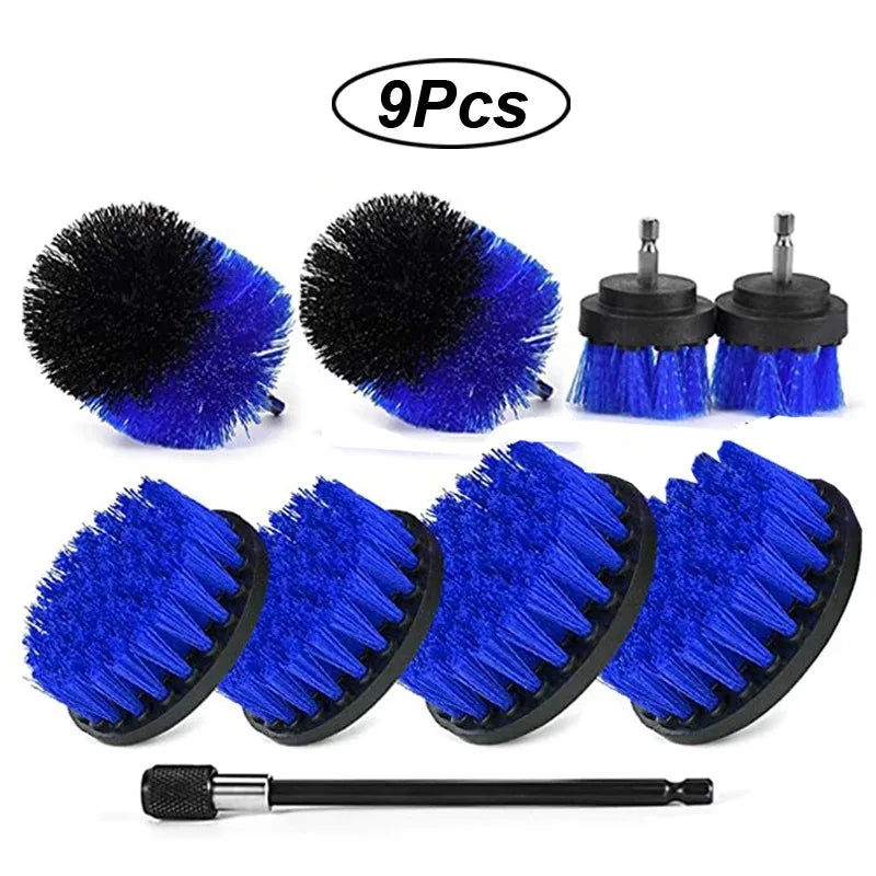 Electric Drill Brush Cleaning Kit – Multi-Purpose Scrubber Set for Car, Kitchen & Bathroom