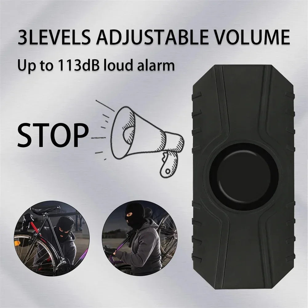 Wireless Bicycle & Motorcycle Vibration Alarm – USB Rechargeable