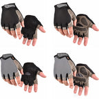 Unisex Half-Finger Cycling & Gym Gloves – Breathable Anti-Slip Sport Gloves