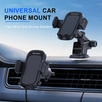 360° Car Phone Holder – Strong Suction Stand for iPhone 16 & All Smartphones