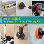 Electric Drill Brush Cleaning Kit – Multi-Purpose Scrubber Set for Car, Kitchen & Bathroom